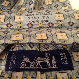 Authentic Geocentric Hermes Necktie 7769 FA